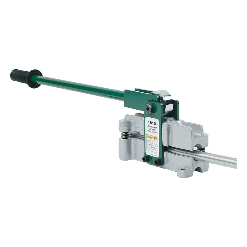 1/2" Emt Hand Conduit Bender – Silver/Green Aluminum Construction 1