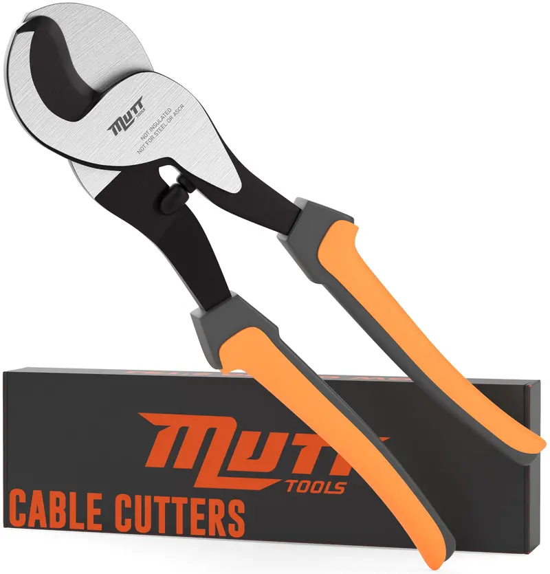 10-Inch Heavy-Duty Cable Cutters – Professional Copper & Aluminum Wire Shears (Up To 2/0) 1