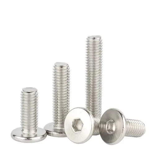 10-Pack 304 Stainless Steel Hex Socket Flat-Head Screws – M4/M5/M6, 6Mm Length 1