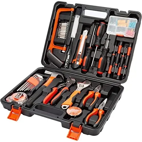 100-In-1 Universal Home Repair Toolkit – Compact, All-In-One Manual Tool Set With Plastic Storage Case For Daily Household Maintenance 1