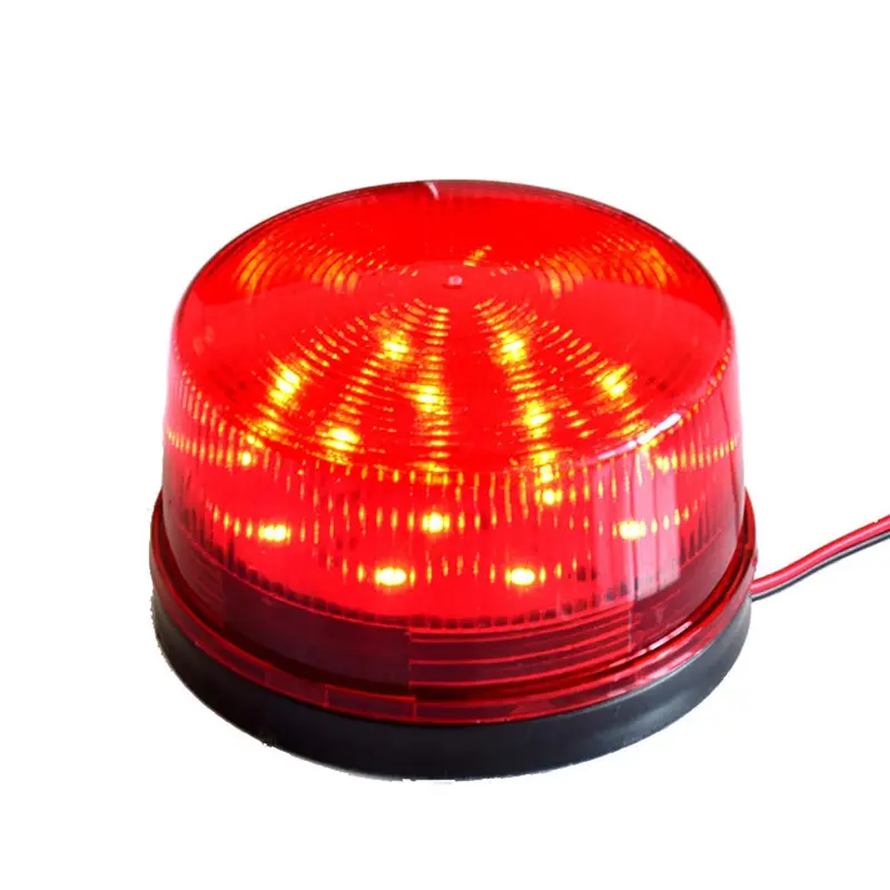 12V Red Strobe Warning Alarm – Wired Led Flasher With 120Ma Current Draw For Security Systems 1