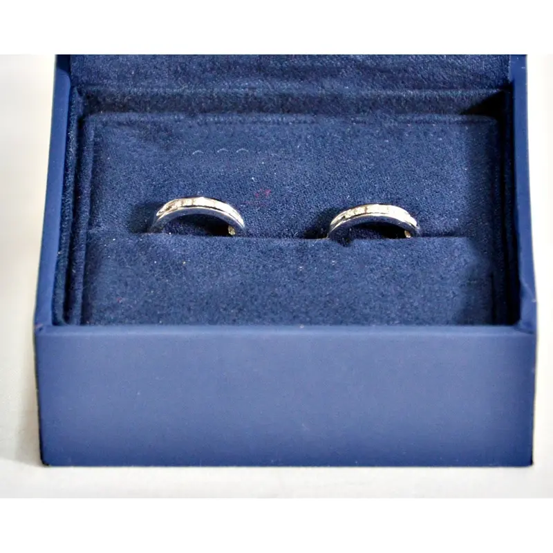 14K White Gold Diamond Stud Earrings – Classic Round Brilliant Cut 1