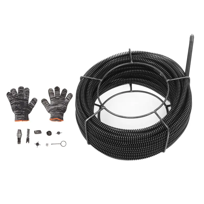 16Mm Root-Cutting Drain Auger With 30-Meter Cable For Shower And Sewer Lines 1