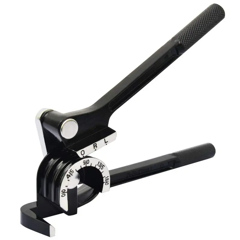 180° Adjustable Tube Bender For 1/4", 5/16", And 3/8" Od – Compatible With Copper, Aluminum, Stainless Steel 1