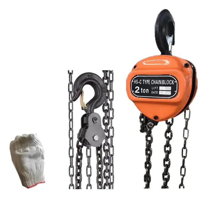 2-Ton Portable Manual Chain Hoist – 6-Meter Lift, 360° Swivel Hook, Dual Brake System, Forged G80 Chain 1
