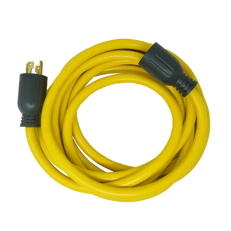 20-Foot 30A Heavy-Duty Generator Cord – 10 Awg, L14-30 Twist-Lock, 125/250V, Yellow & Black Jacket 1