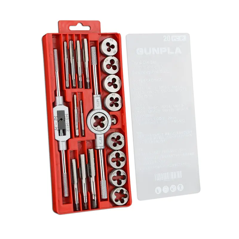 20-Piece Metric Tap & Die Set – M3 To M12 Threading Tools For Bolts & Screws 1