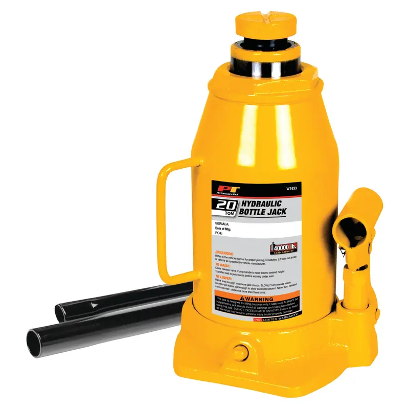 20-Ton (40,000 Lbs) Heavy-Duty Hydraulic Bottle Jack For Commercial Applications 1
