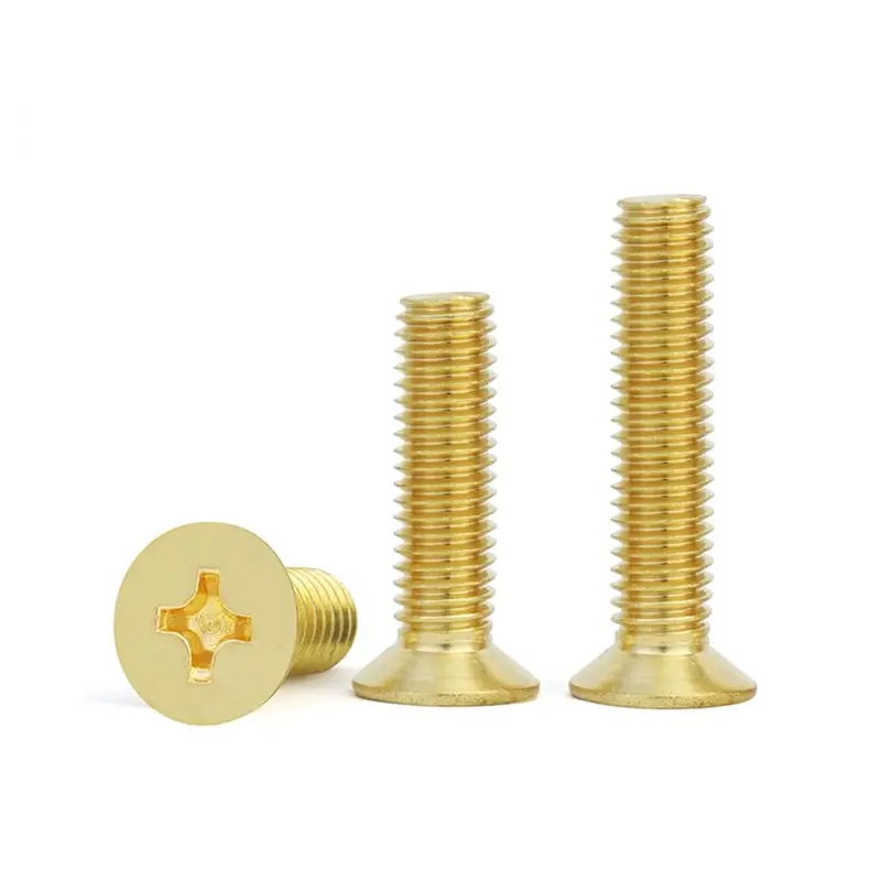 200-Pack Brass Phillips Flat-Head Countersunk Screws – M3 × 6Mm 1