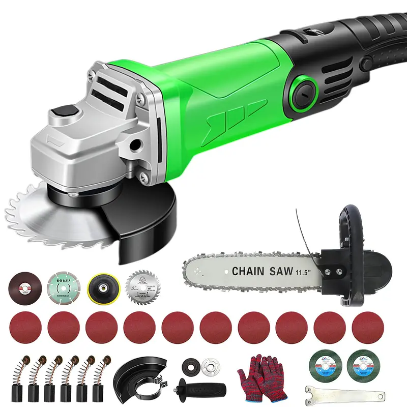2000W Corded 4.5-Inch Angle Grinder – 110V Electric Grinder With Polishing, Cutting & Grinding Accessories 1