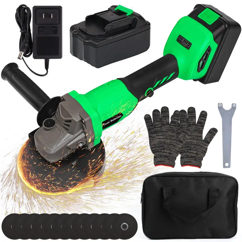 20V Cordless Angle Grinder – 9600 Rpm Brushless Lithium-Ion Grinder With Explosion-Resistant Guard (M18 Thread) 1