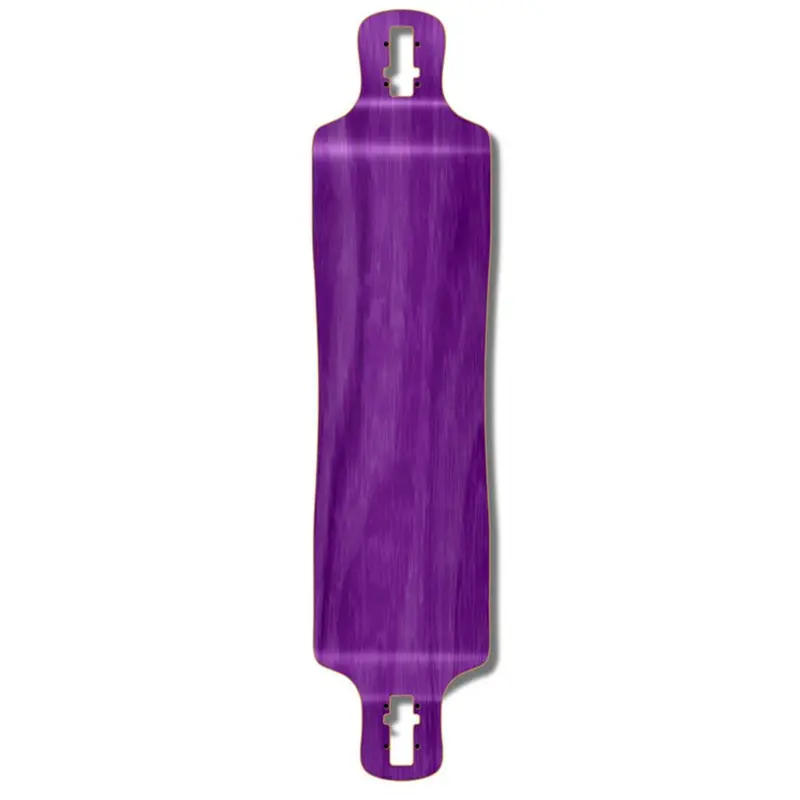 40-Inch Stained Purple Punked Lowrider Longboard Deck 1