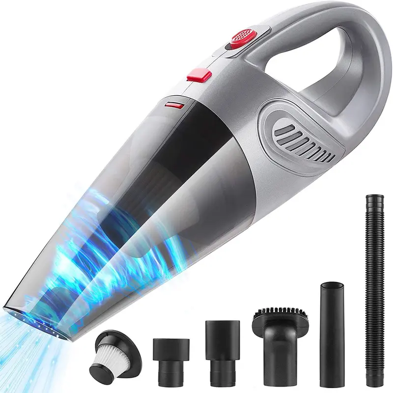 5000Pa Cordless Handheld Vacuum – 120W Wet/Dry Vacuum With Usb-C Fast Charging, Ideal For Cars, Offices, Sofas, And Pet Hair Removal 1