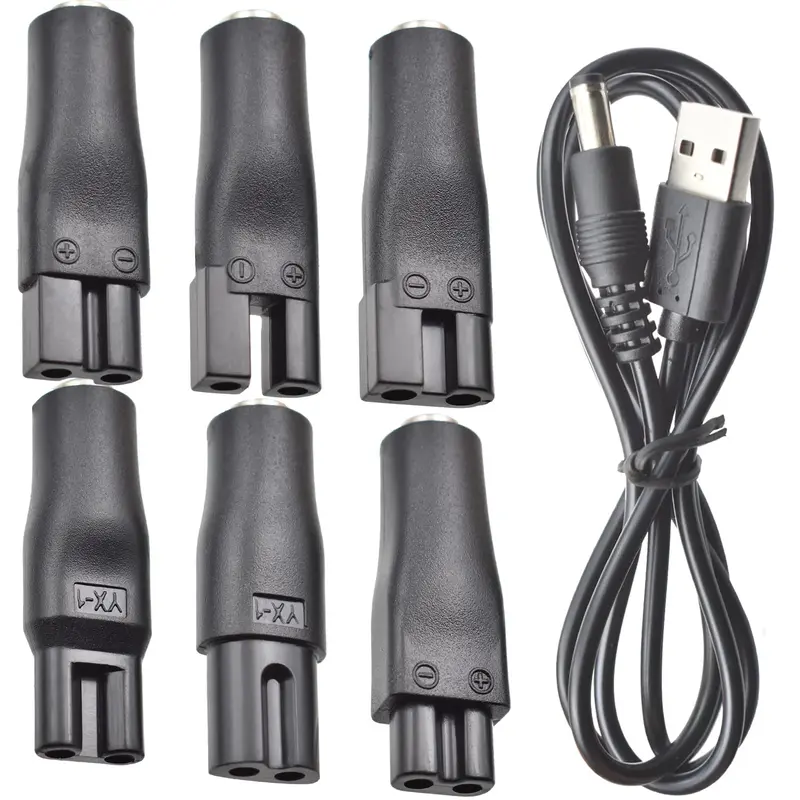 7-Pack 5V Usb Power Cables – Replacement Chargers Compatible With Most Electric Hair Clippers 1