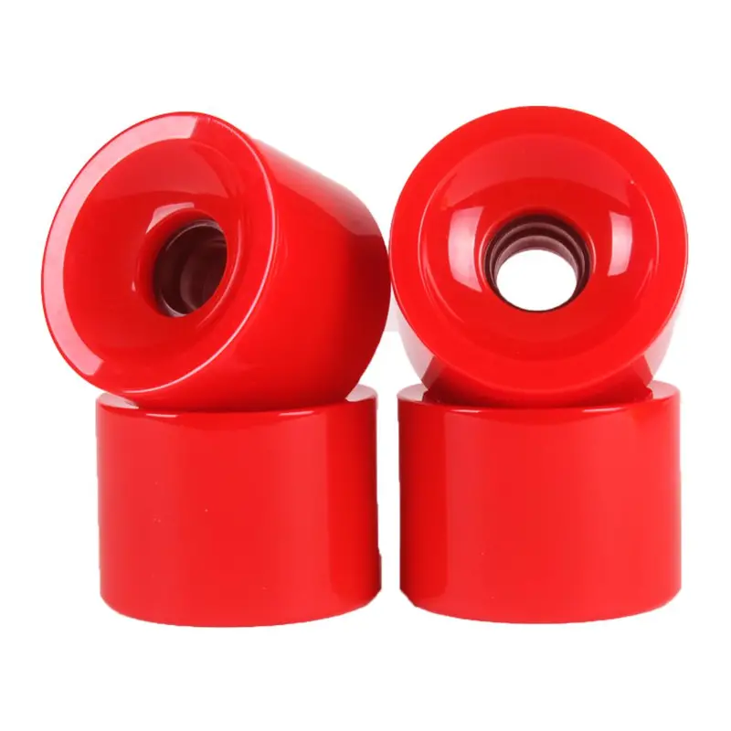 70Mm Gel-Soft Red Longboard Wheels For Smooth Cruising 1