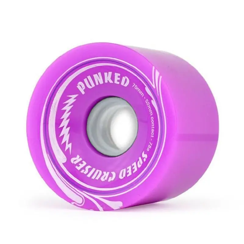 70Mm Solid Purple Speed Cruiser Longboard Wheels 1