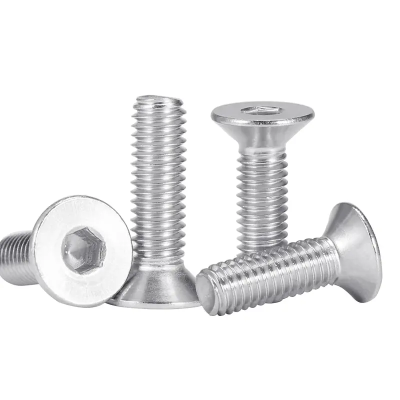 75-Pack M4 X 18 Mm Flat Head Socket Cap Screws – A2 Stainless Steel (304), Full Thread, Bright Finish 1