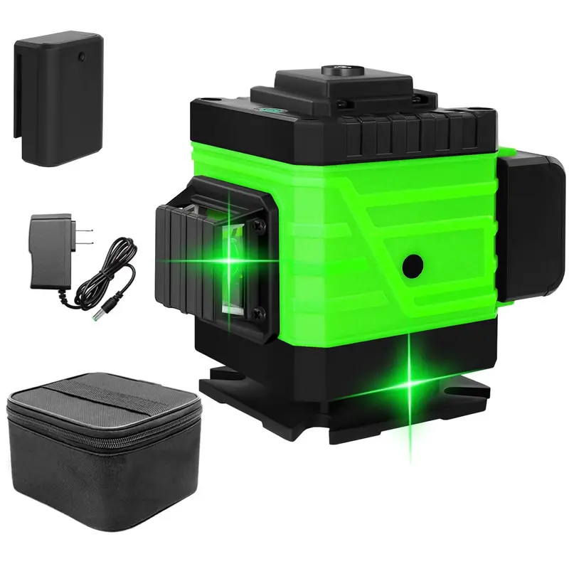 8-Line Auto-Leveling Laser – 360° Vertical/Horizontal/Cross Layout Tool With ±3° Self-Leveling 1