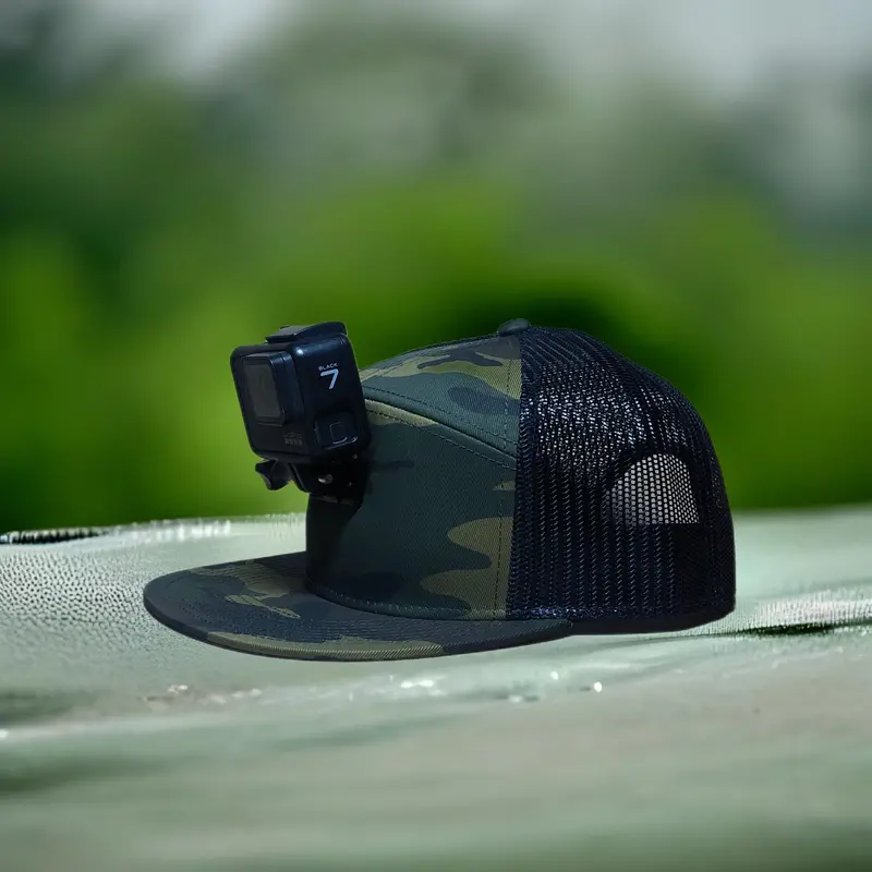 Actionhat Custom 7-Panel Camo Mesh Flat-Bill Cap 1