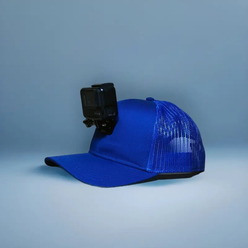Actionhat Custom Blue Mesh Curved-Bill Cap 1