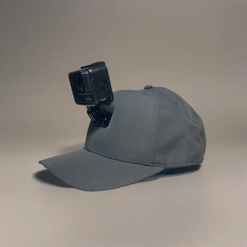 Actionhat Custom Charcoal Polyester Curved-Bill Baseball Cap 1