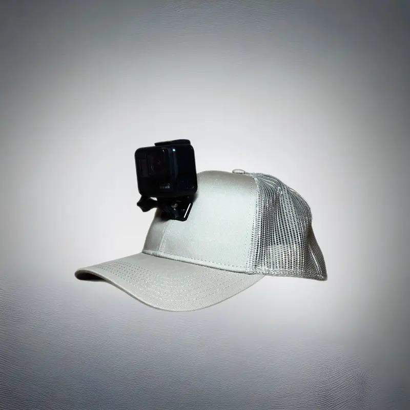 Actionhat Custom Khaki Mesh Curved-Bill Cap 1