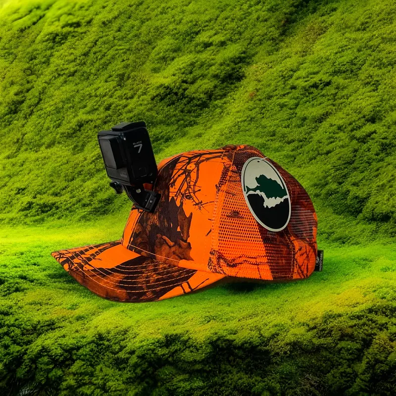 Actionhat Custom Mossy Blaze Camo Mesh Curved-Bill Cap 1