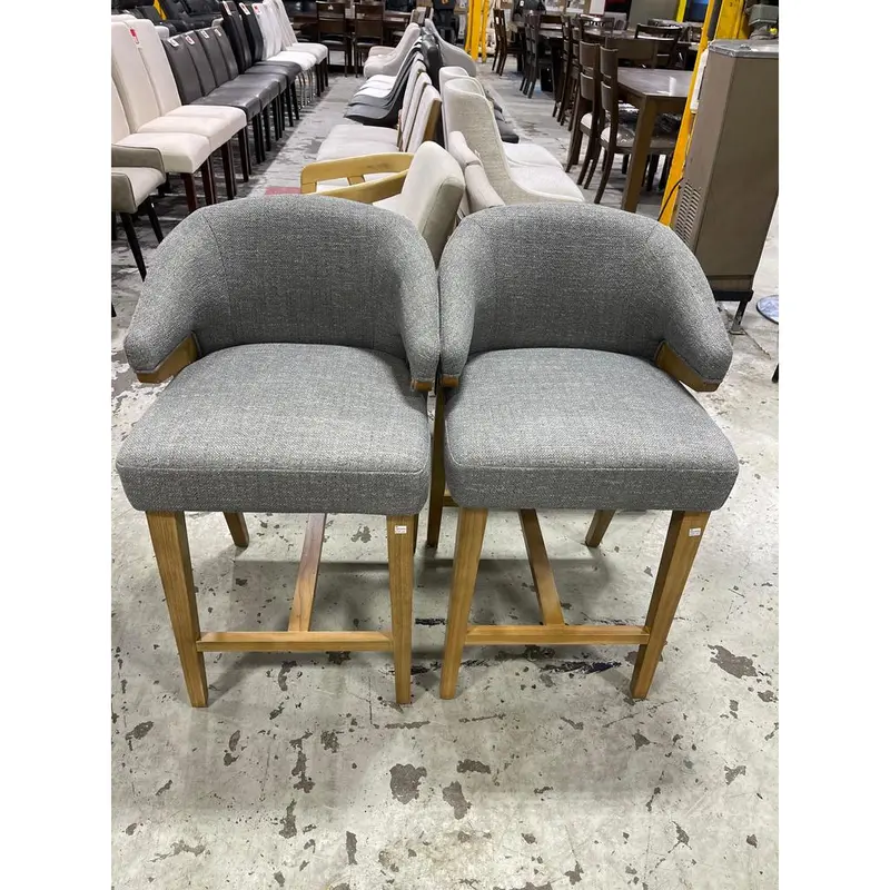 Aiden & Ivy Upholstered Fabric Counter Stools – Modern Design 1