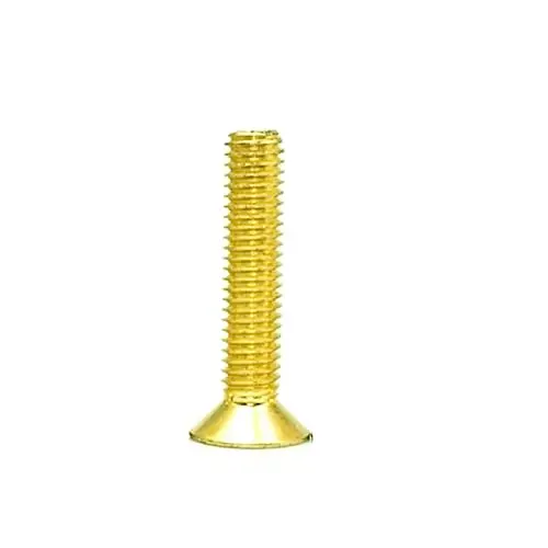 Alextend 50-Pack Gold-Toned M3 × 16Mm Grade 12.9 Hex Socket Flat-Head Screws 1