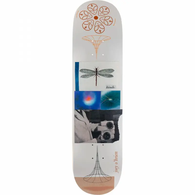 Alien Workshop O'Brien Kinds 8.0" White Skateboard Deck – Minimalist Street Deck 1