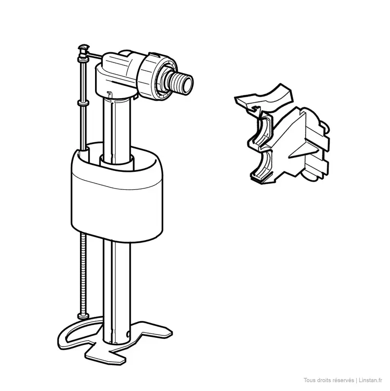 Allia Float Valve For Qfx Concealed Cisterns 00014400 & 00015400 | Model 16411000 1