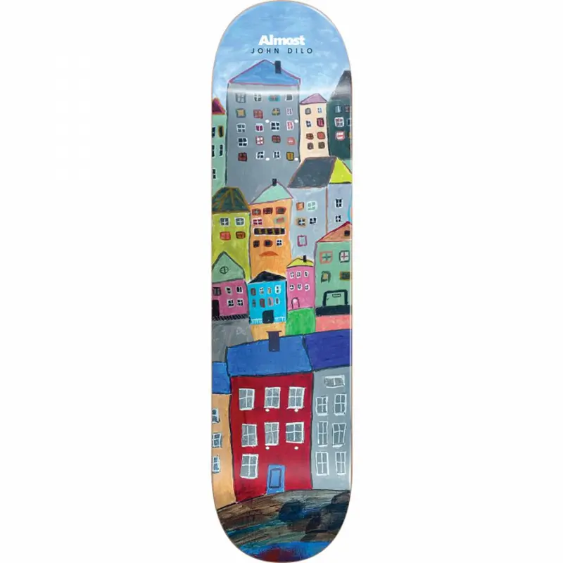 Almost John Dilo Places Left Resin-7 8.12" Skateboard Deck 1