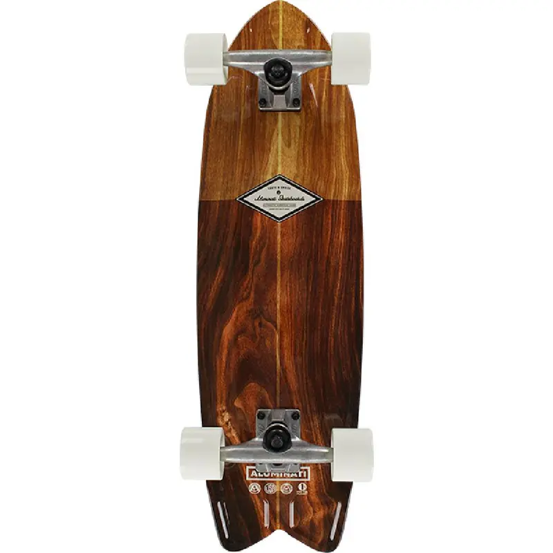 Aluminati Classic Wood Fishtail Cruiser – 28" Complete 1