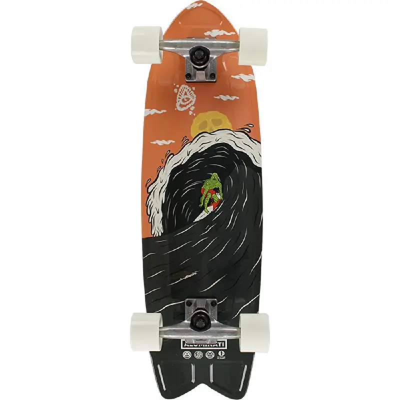Aluminati Midnight Surf 28-Inch Fishtail Cruiser Longboard 1