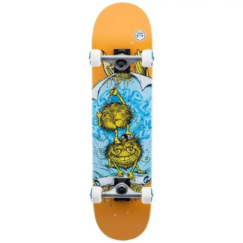 Antihero Grimple Orange 7.75" Complete Skateboard 1