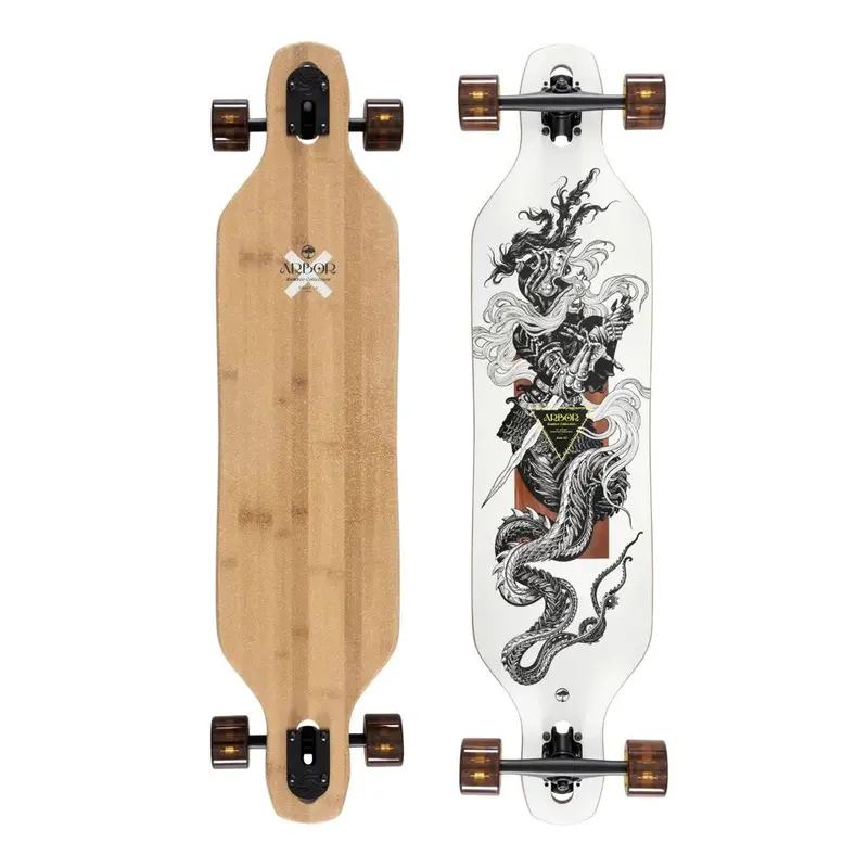 Arbor Bamboo Axis Darmaeva 40" Drop-Through Longboard 1
