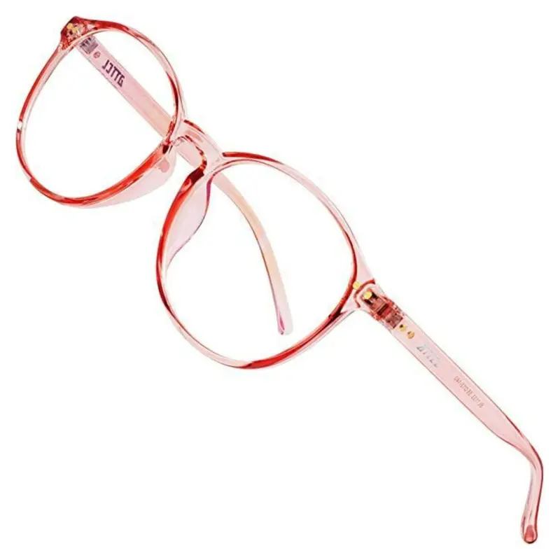 Attcl Pink-Tinted Unisex Eyeglasses – Contemporary Acetate Frames 1