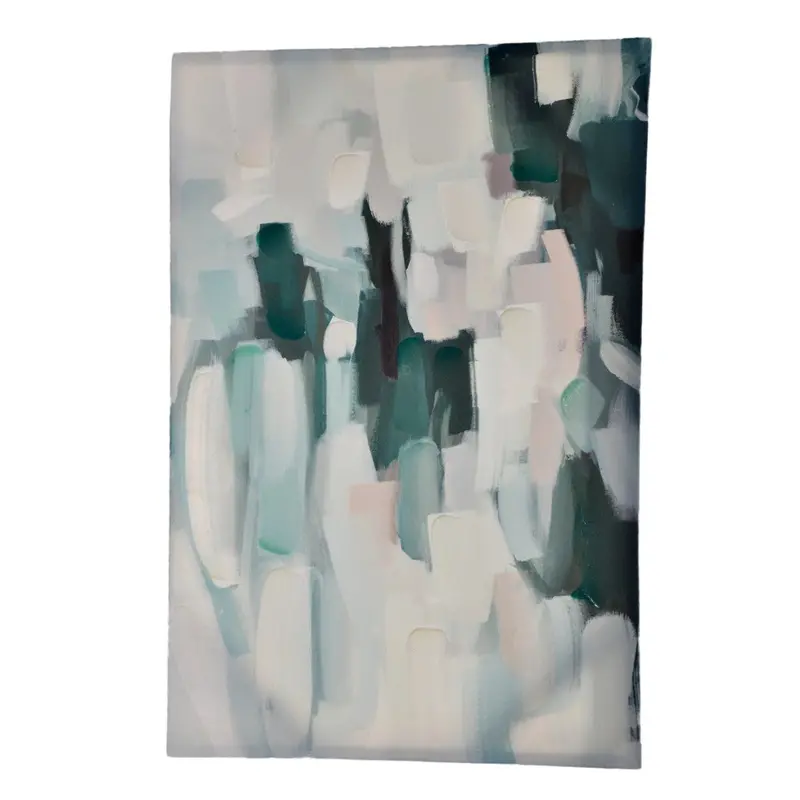 Bain Signature Ciano Abstract Wall Art Print – Contemporary Canvas 1