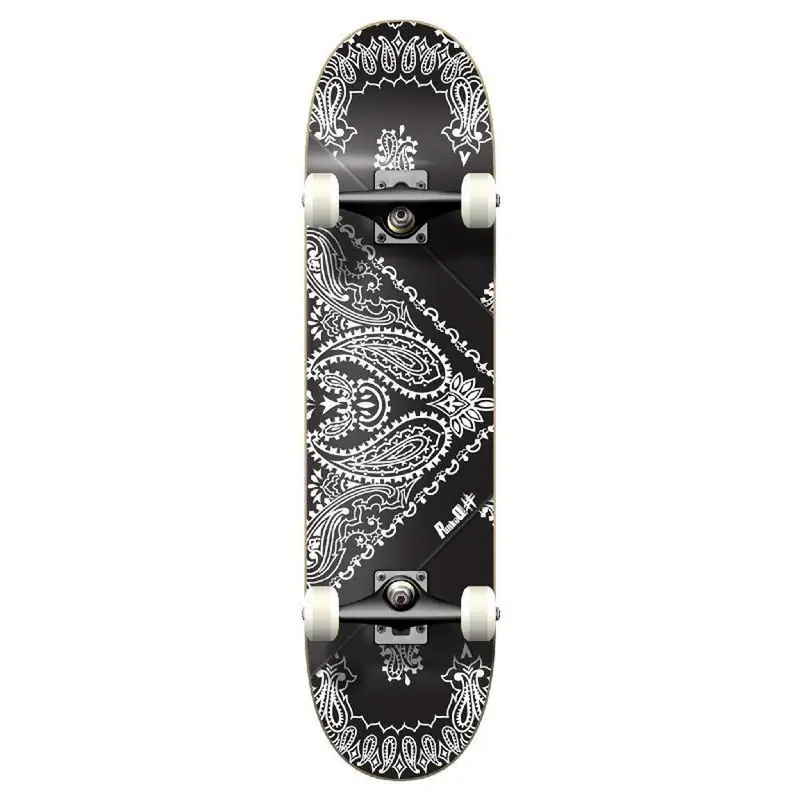 Bandana Black Punked Complete Skateboard 1