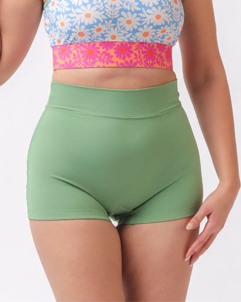 Basil High-Waist Boy Short Swimwear 1