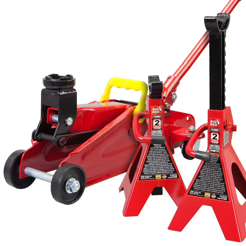 Big Red 1,816 Kg (4,000 Lb) Floor Jack With Dual Support Saddle – T82001 Model 1