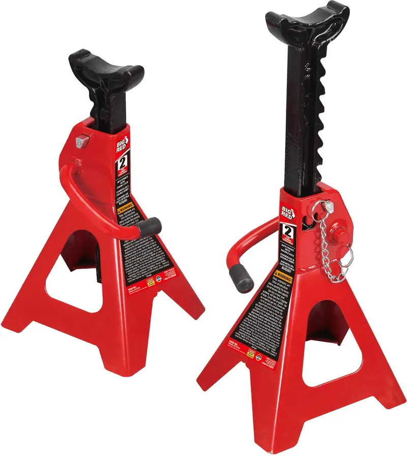 Big Red Torin Steel Stabilizer Jack – 2-Ton Dual-Lock, Dual-Latch Safety Jack 1