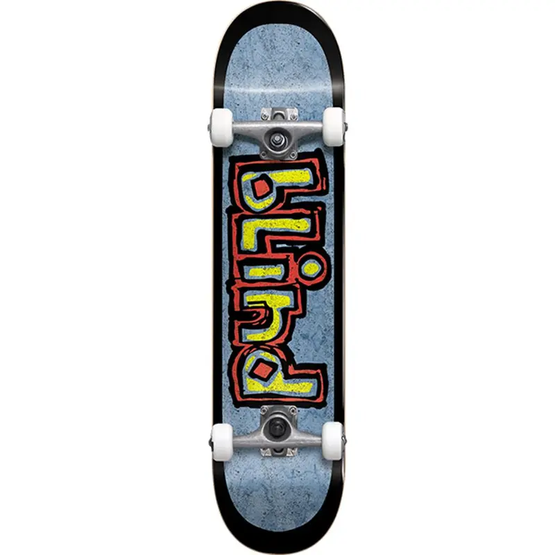 Blind Box Out Black And Blue First Push Premium 7.62" Skateboard Deck 1
