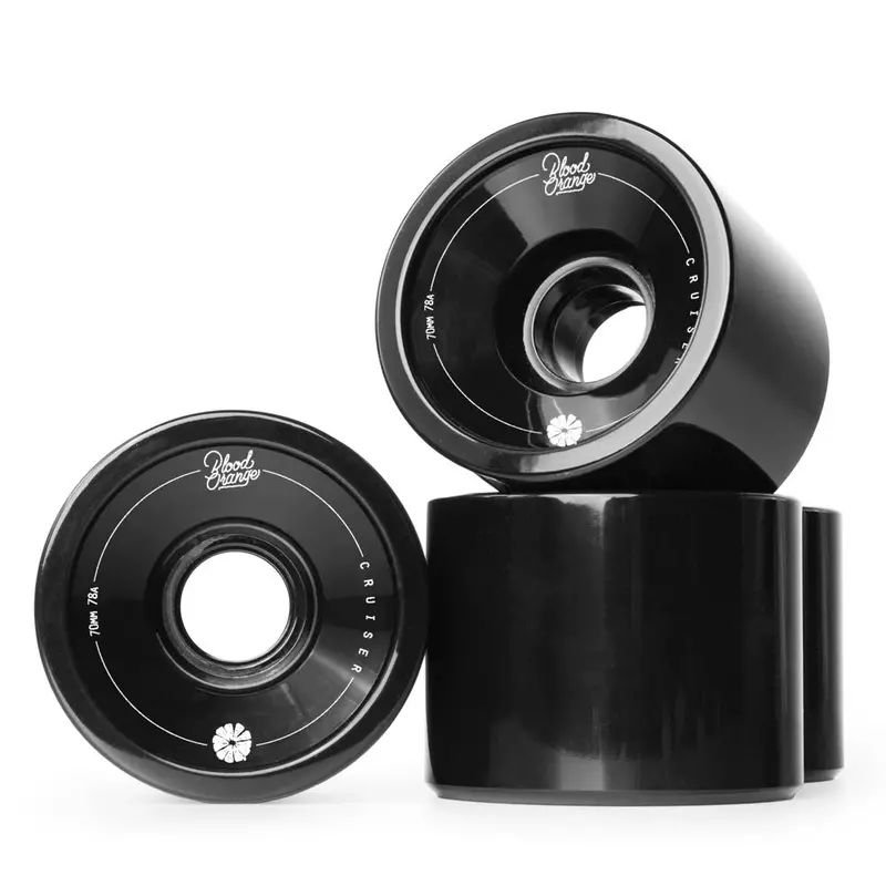Blood Orange Cruisers 70Mm × 78A Soft Skateboard Wheels – Pack Of 4 1