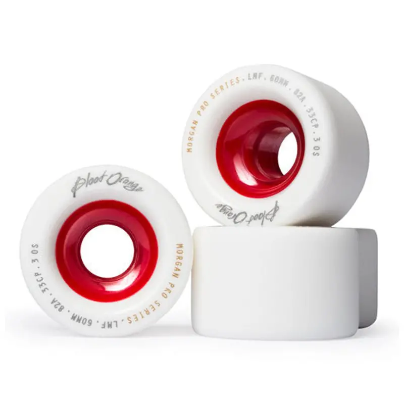 Blood Orange Morgan Pro 60Mm × 82A White Skateboard Wheels – Pack Of 4 1