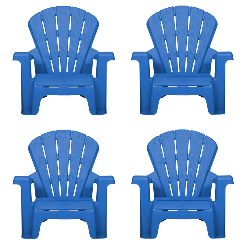 Blue Garden Dining Chairs – 4-Piece Set 1