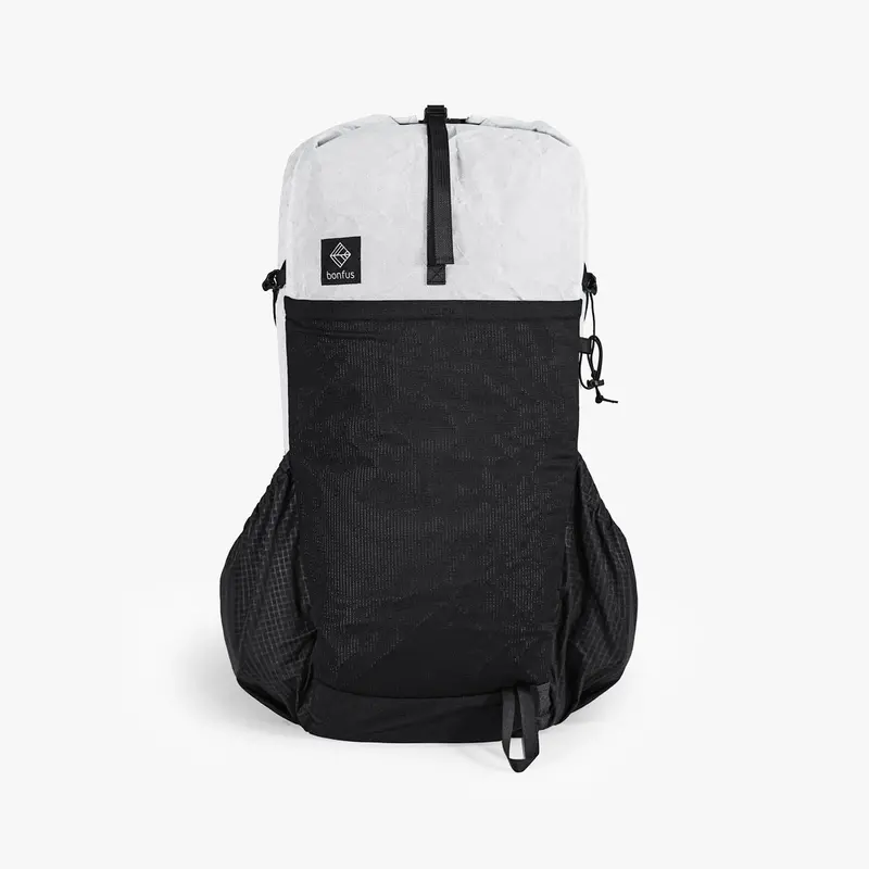 Bonfus Iterus 38L Frameless Ultralight Backpack – Versatile Day-To-Overnight Hiking Pack 1