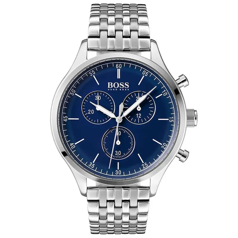 Boss Men'S Navy And Silver Analog Watch 1