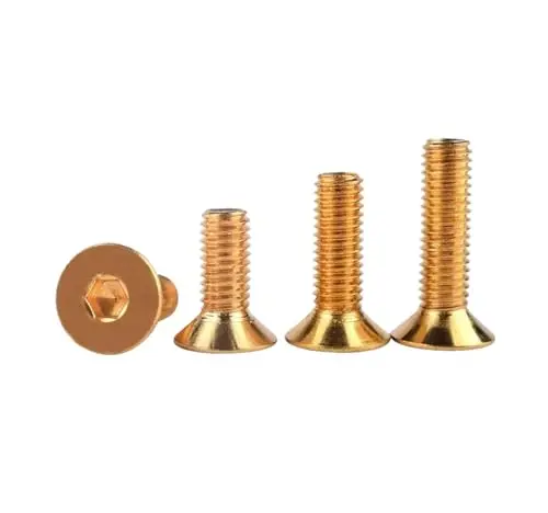 Brass Button-Head Hex Socket Screws – Din 7991 Standard, M3–M10, 40Mm (M5 Pack Of 10) 1