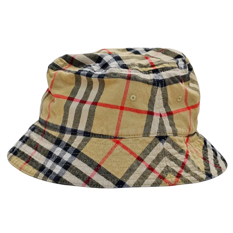 Burberry Vintage Check Bucket Hat For Women – Medium Size 1
